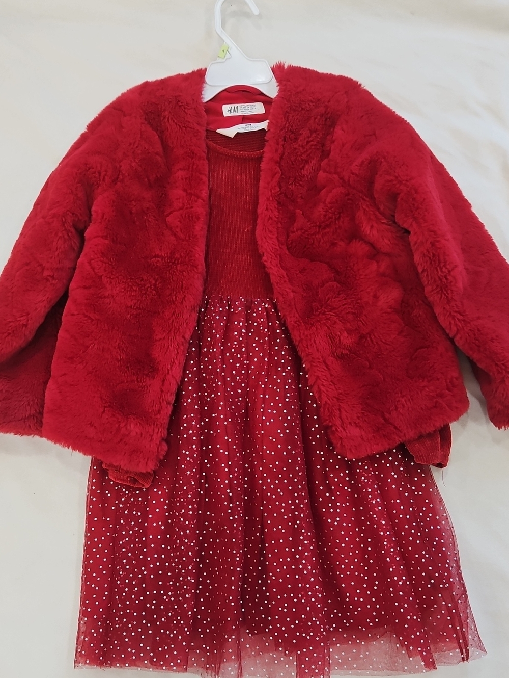 H&M Red Faux Fur Girls' Jacket